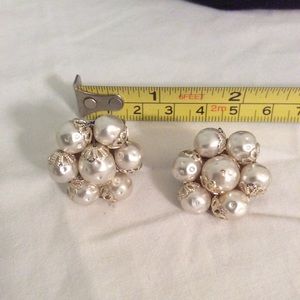 Vintage faux pearl earrings